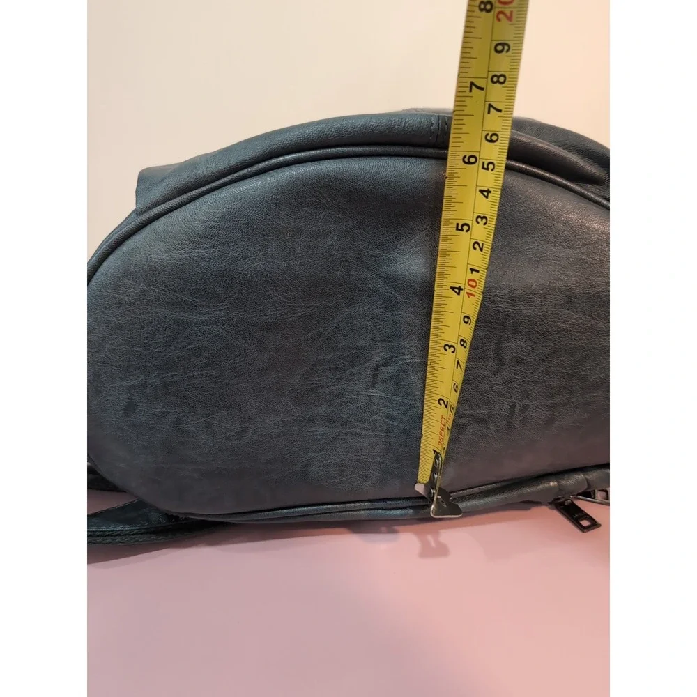 Amelie Galanti Blue Faux Leather‎ Backpack Bag